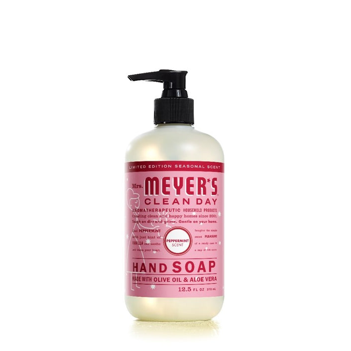 Mrs. Meyer's Clean Day Liquid Hand Soap, 22 Garden Scents, 370ml - Peppermint