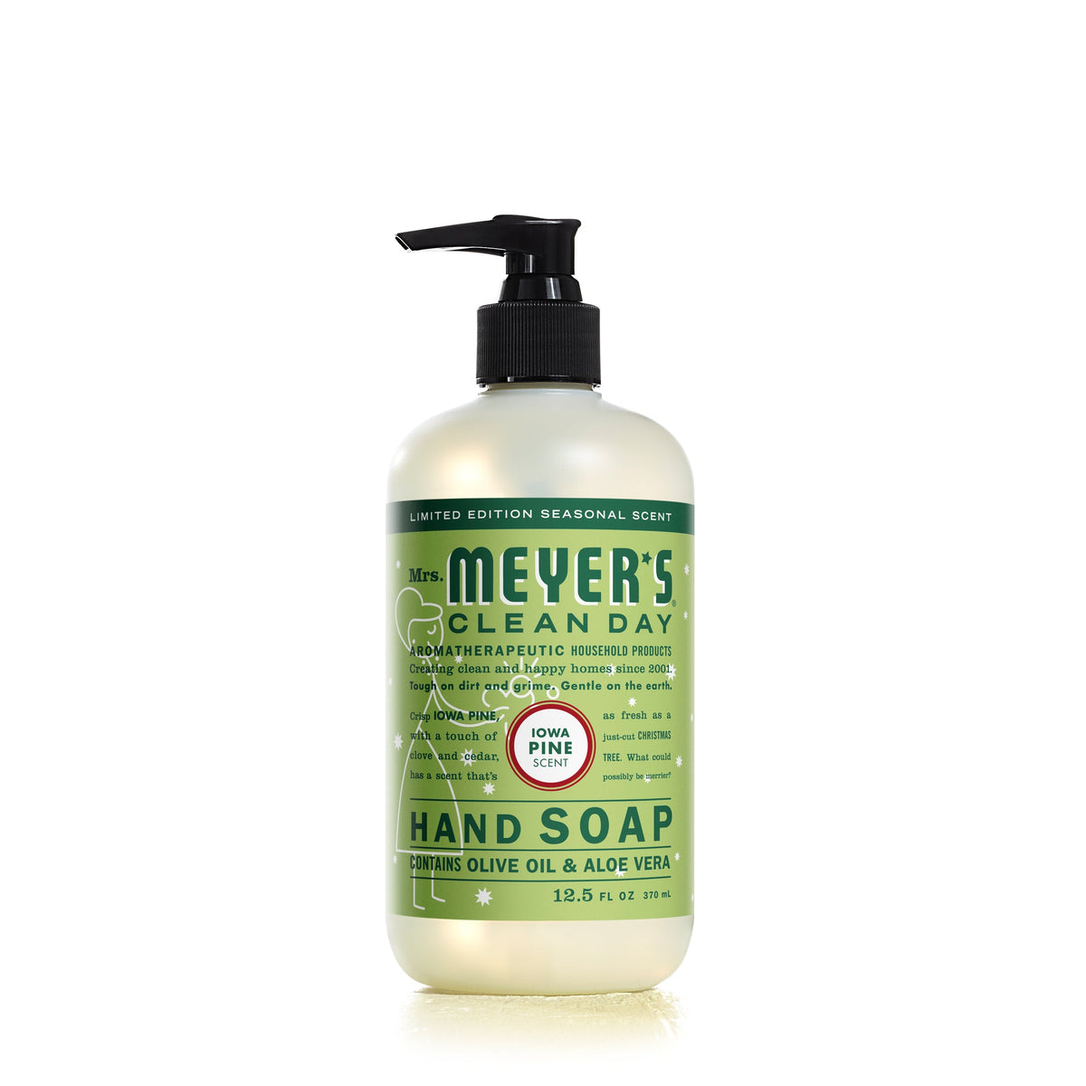 Mrs. Meyer's Clean Day Liquid Hand Soap, 22 Garden Scents, 370ml - Iowa Pine