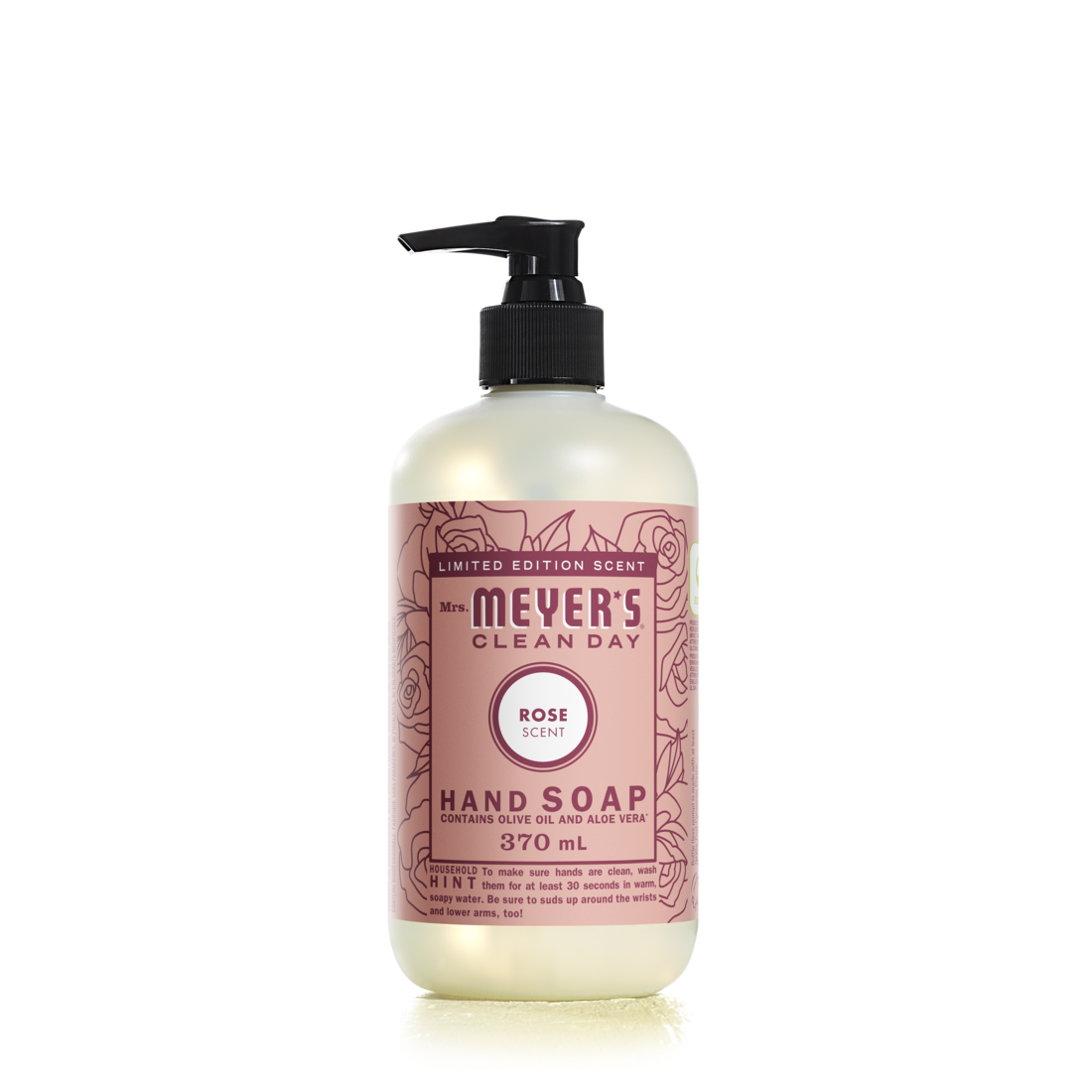 Mrs. Meyer's Clean Day Liquid Hand Soap, 22 Garden Scents, 370ml - Rose