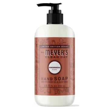 Mrs. Meyer's Clean Day Liquid Hand Soap, 22 Garden Scents, 370ml - Gingerbread
