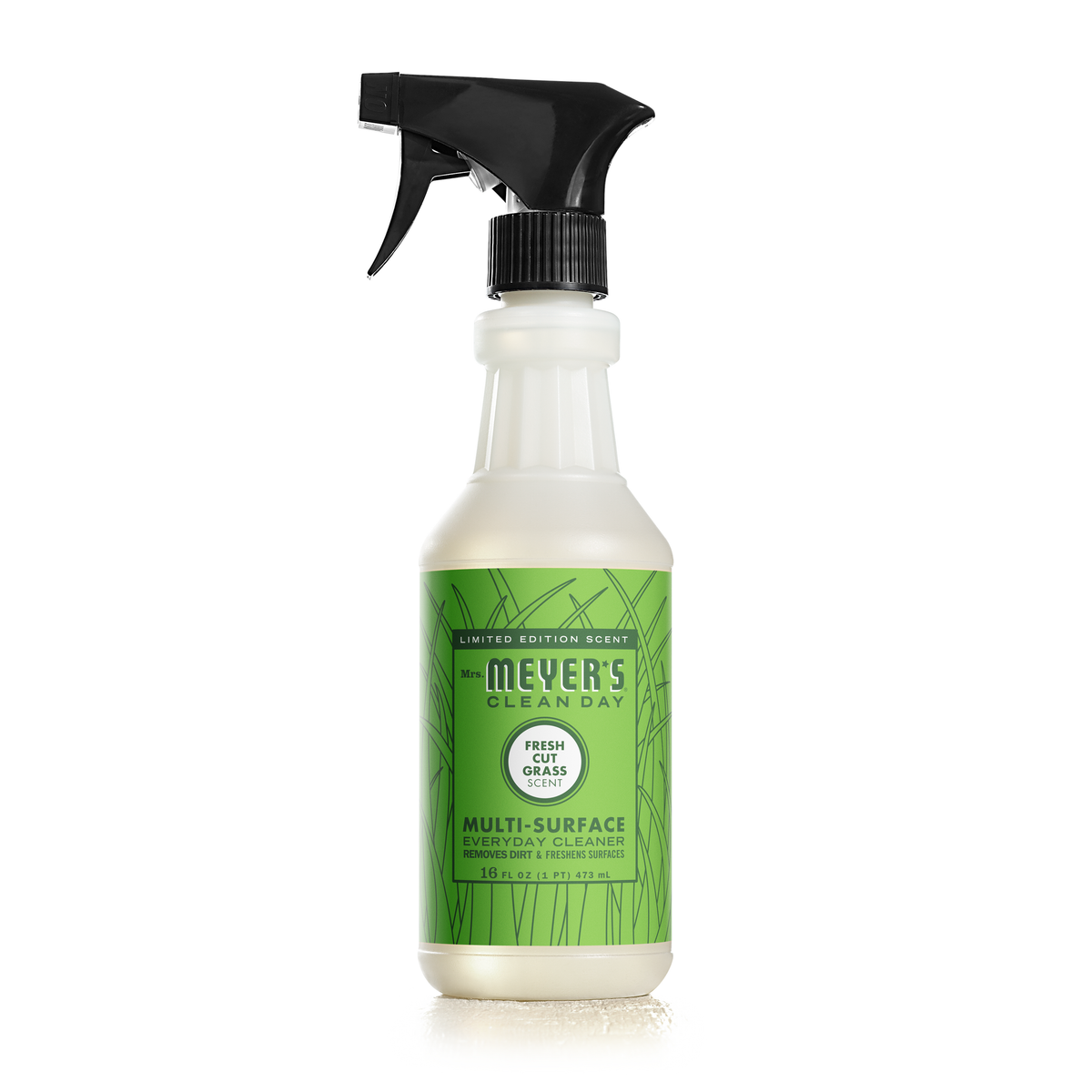 Mrs. Meyer's Clean Day Multi-Surface Everyday Cleaner Spray, 22 Garden Scents, 473ml - Fresh Cut Grass