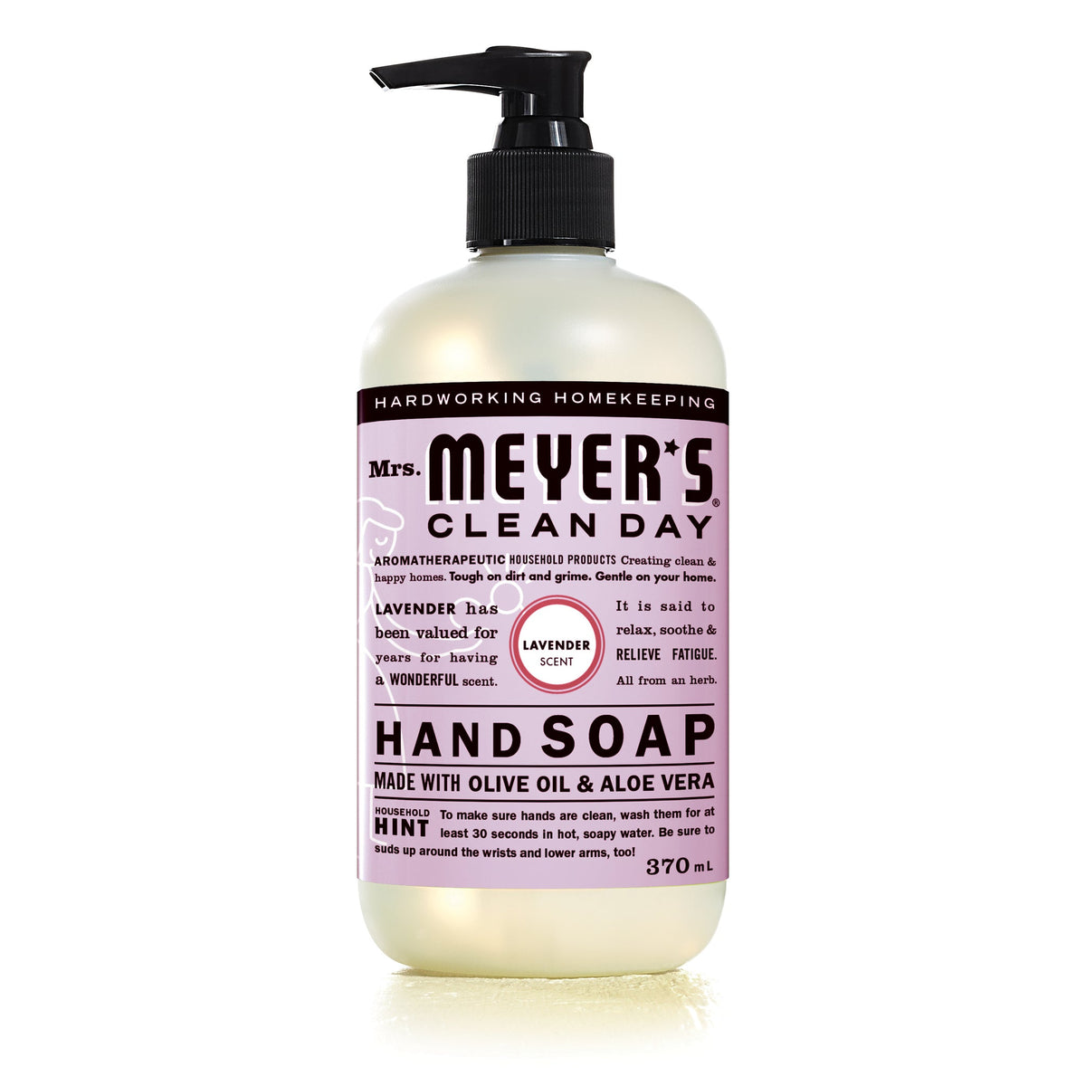 Mrs. Meyer's Clean Day Liquid Hand Soap, 22 Garden Scents, 370ml - Lavender