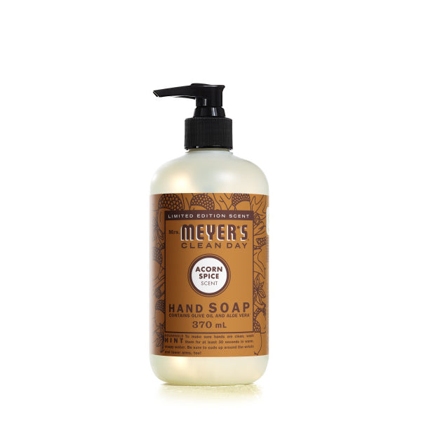 Mrs. Meyer's Clean Day Liquid Hand Soap, 22 Garden Scents, 370ml - Acorn Spice