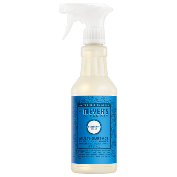 Mrs. Meyer's Clean Day Multi-Surface Everyday Cleaner Spray, 22 Garden Scents, 473ml - Blueberry