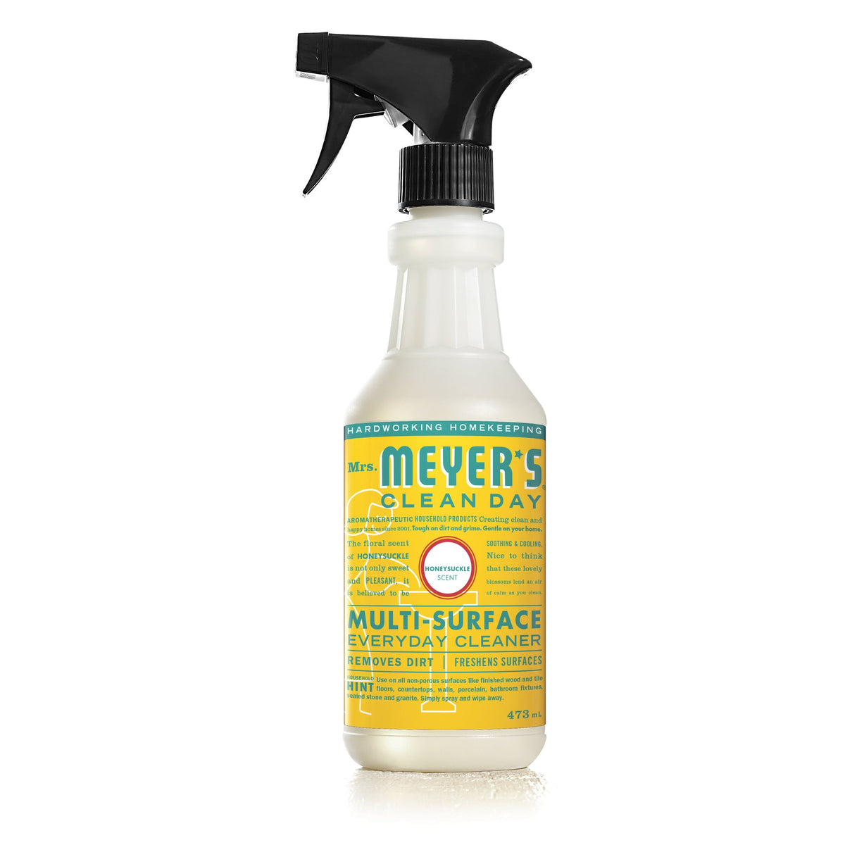 Mrs. Meyer's Clean Day Multi-Surface Everyday Cleaner Spray, 22 Garden Scents, 473ml - Honeysuckle