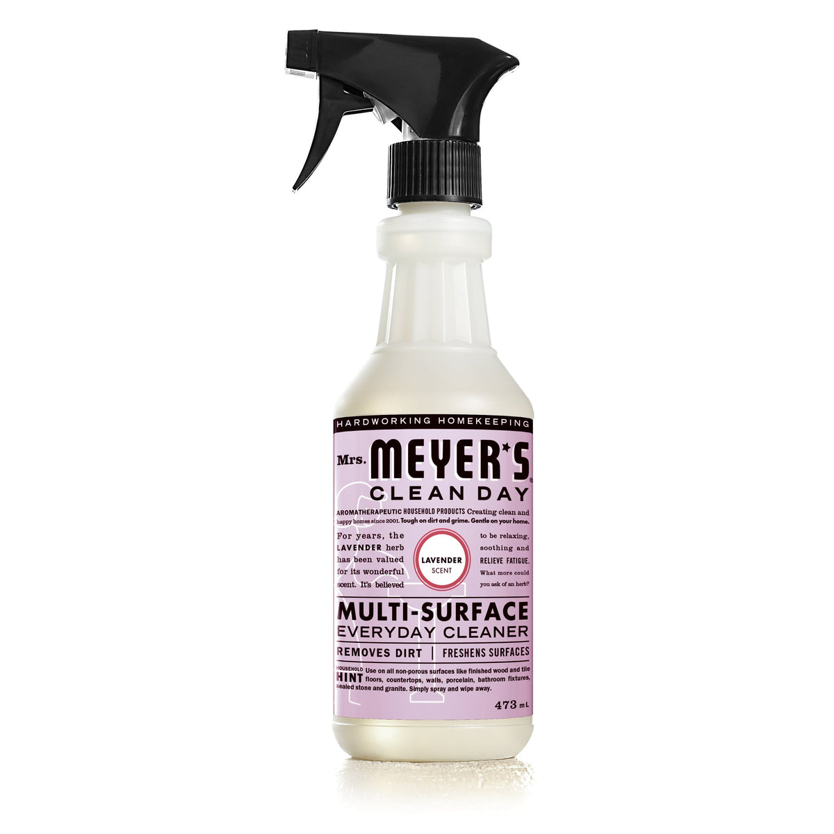 Mrs. Meyer's Clean Day Multi-Surface Everyday Cleaner Spray, 22 Garden Scents, 473ml - Lavender