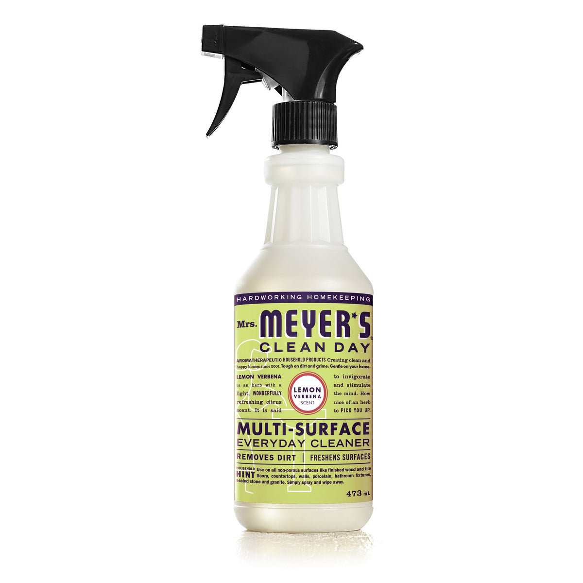 Mrs. Meyer's Clean Day Multi-Surface Everyday Cleaner Spray, 22 Garden Scents, 473ml - Lemon Verbena