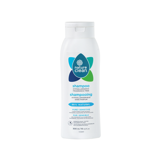 Nature Clean Pure Sensitive Shampoo, Fragrance Free for Sensitive Scalps, 300ml
