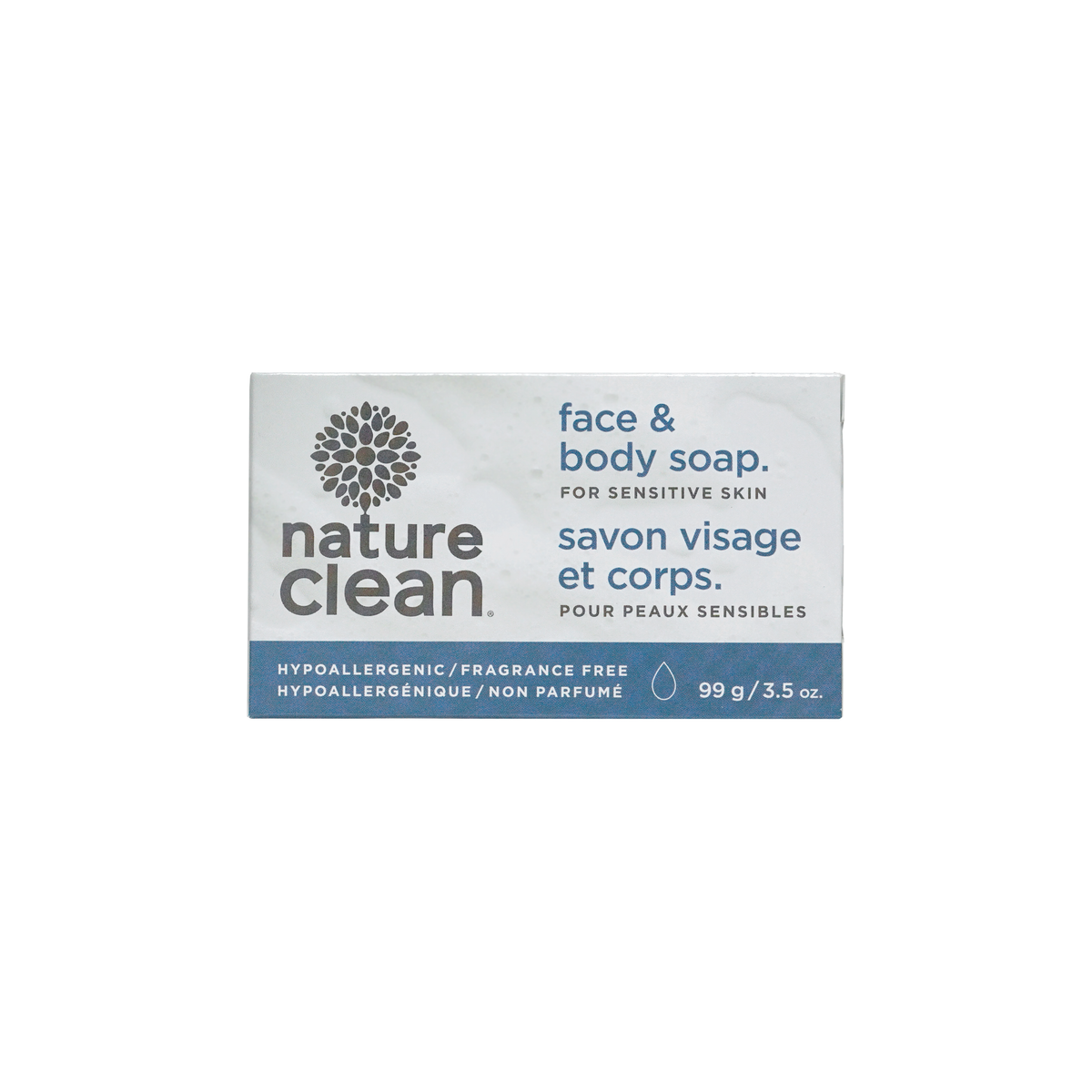 Nature Clean Sensitive Face, Body & Bath Bar, Fragrance Free, 99g