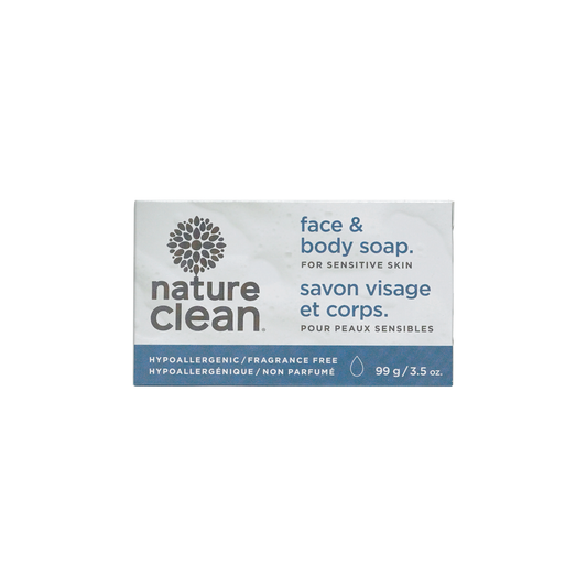 Nature Clean Sensitive Face, Body & Bath Bar, Fragrance Free, 99g