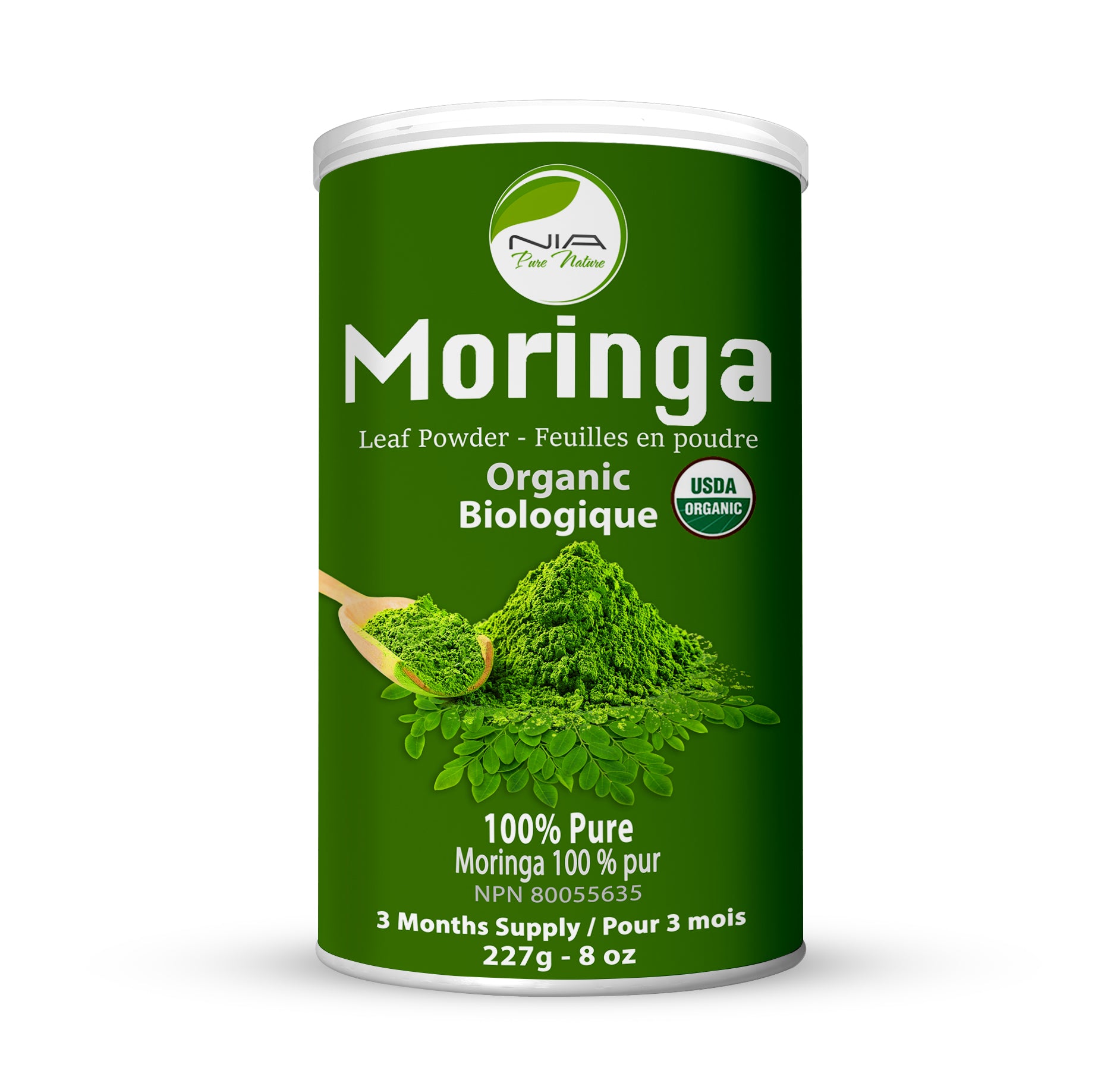 227g | Nia Pure Nature Organic Moringa Powder 227g