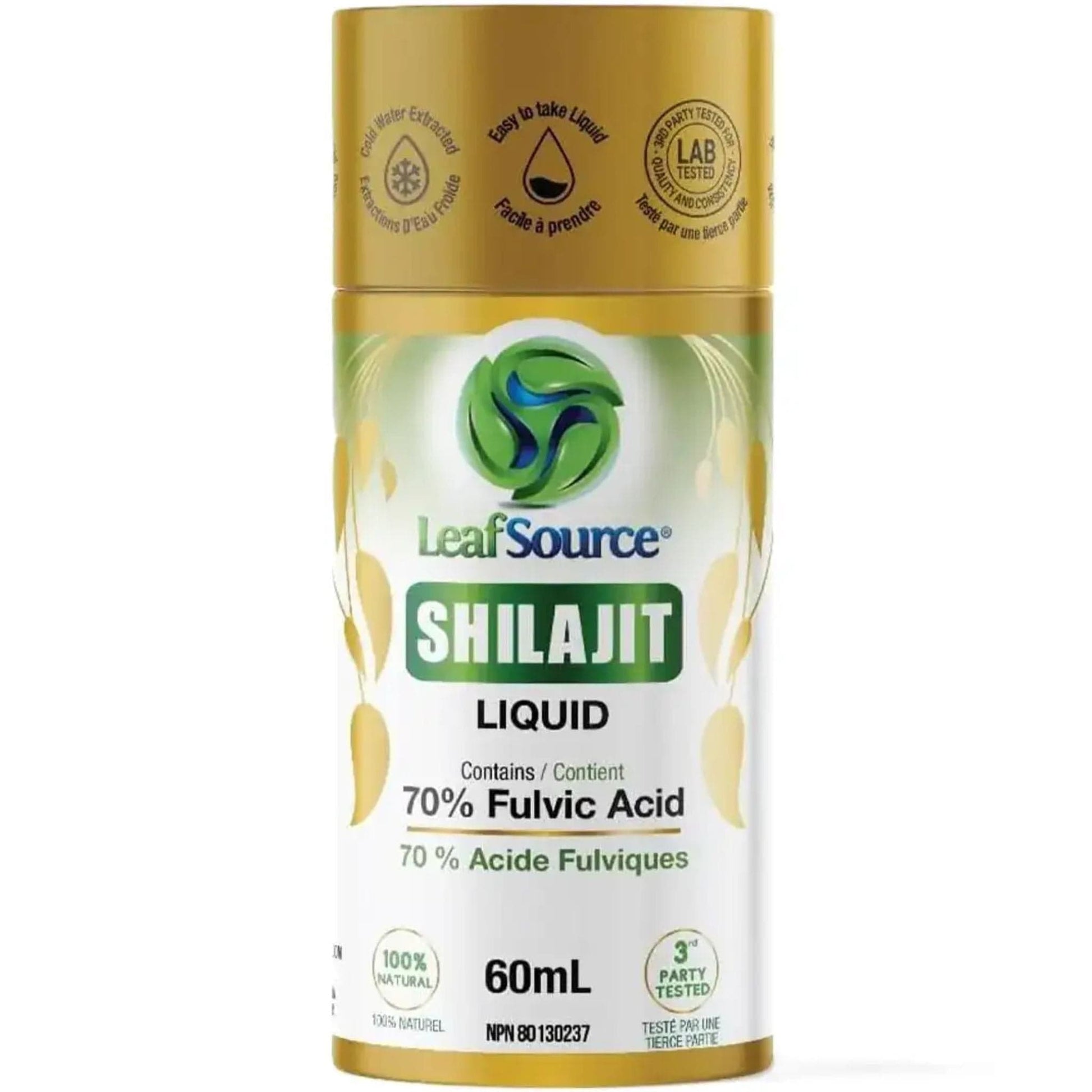 Neutral Taste, 60mL | Leaf Source Shilajit Premium Liquid