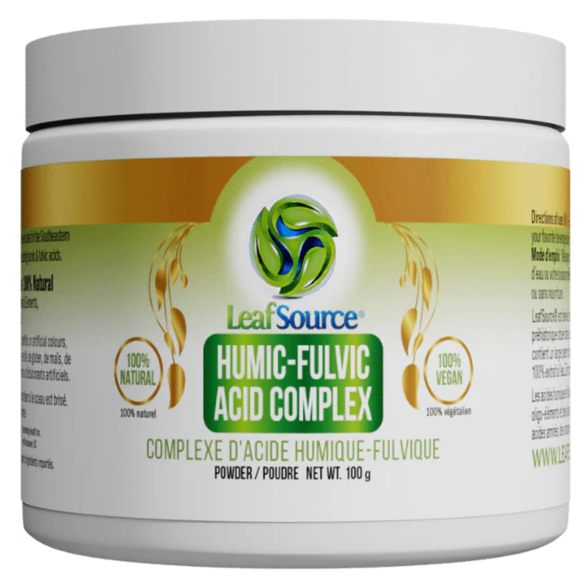 Leaf Source Humic-Fulvic Acid Complex Powder, 100g