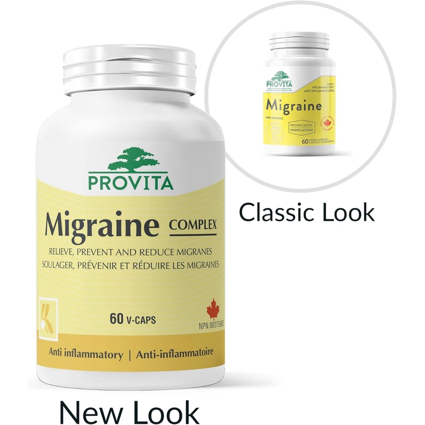 60 Vegetable Capsules | Provita Nutrition Migraine Complex