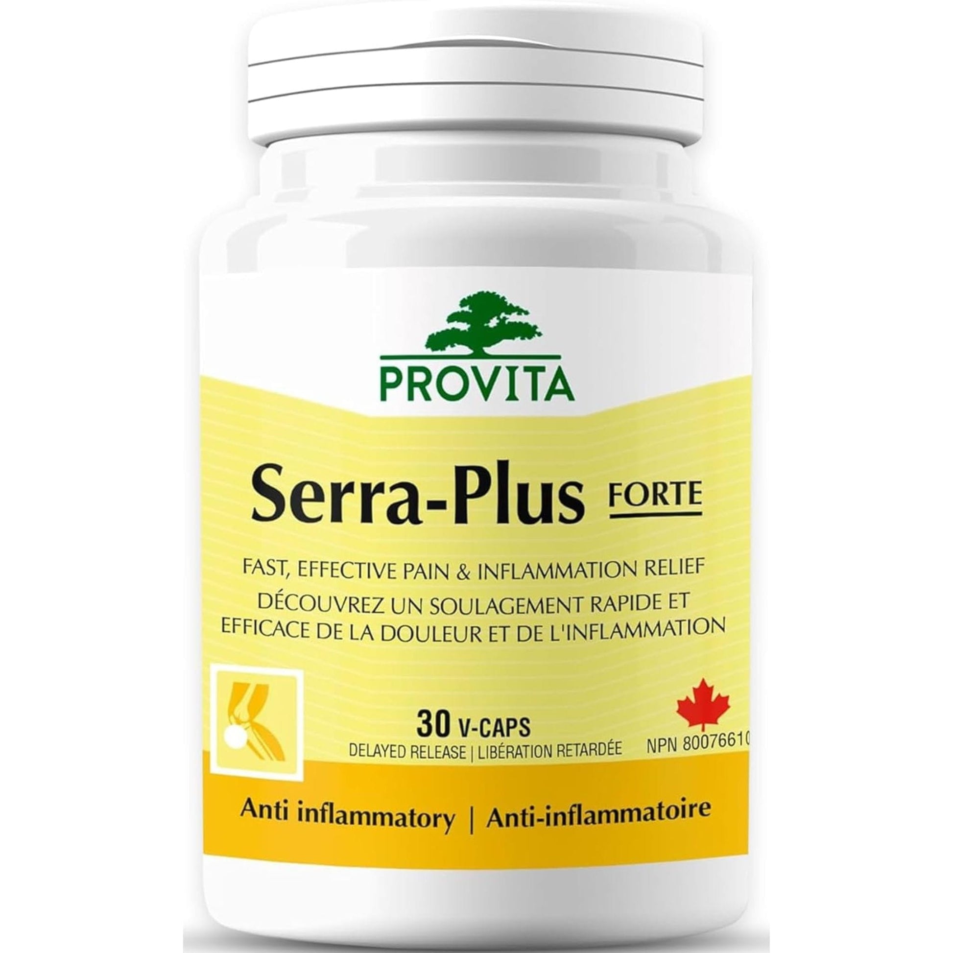 30 Vegetable Capsules | Provita Nutrition Serra-Plus Forte
