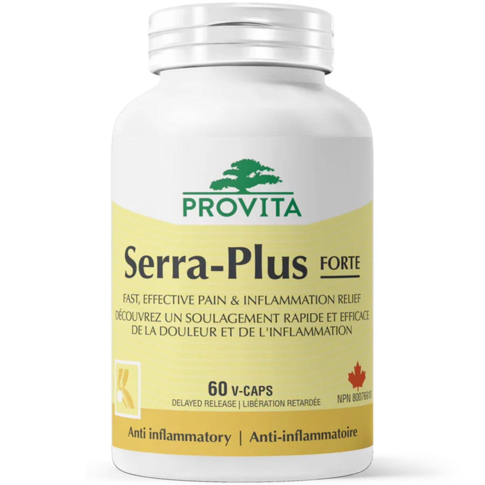 60 Vegetable Capsules | Provita Nutrition Serra-Plus Forte