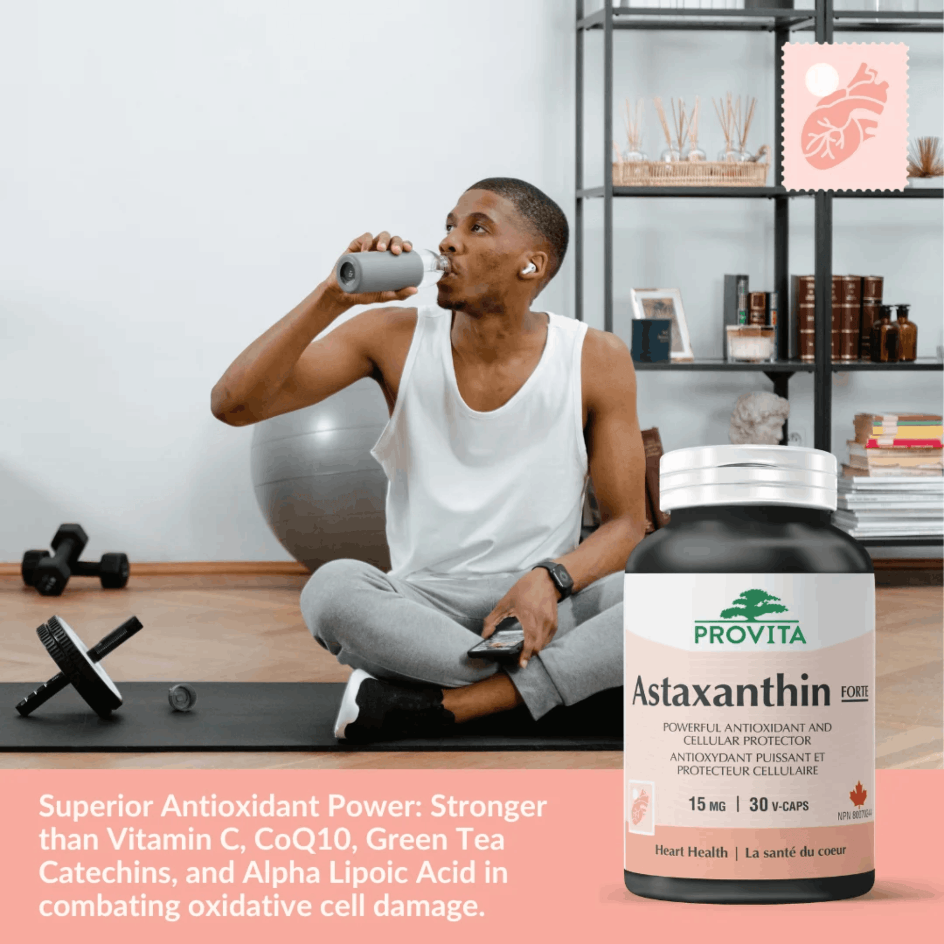 30 Vegetable Capsules | Provita Astaxanthin Forte