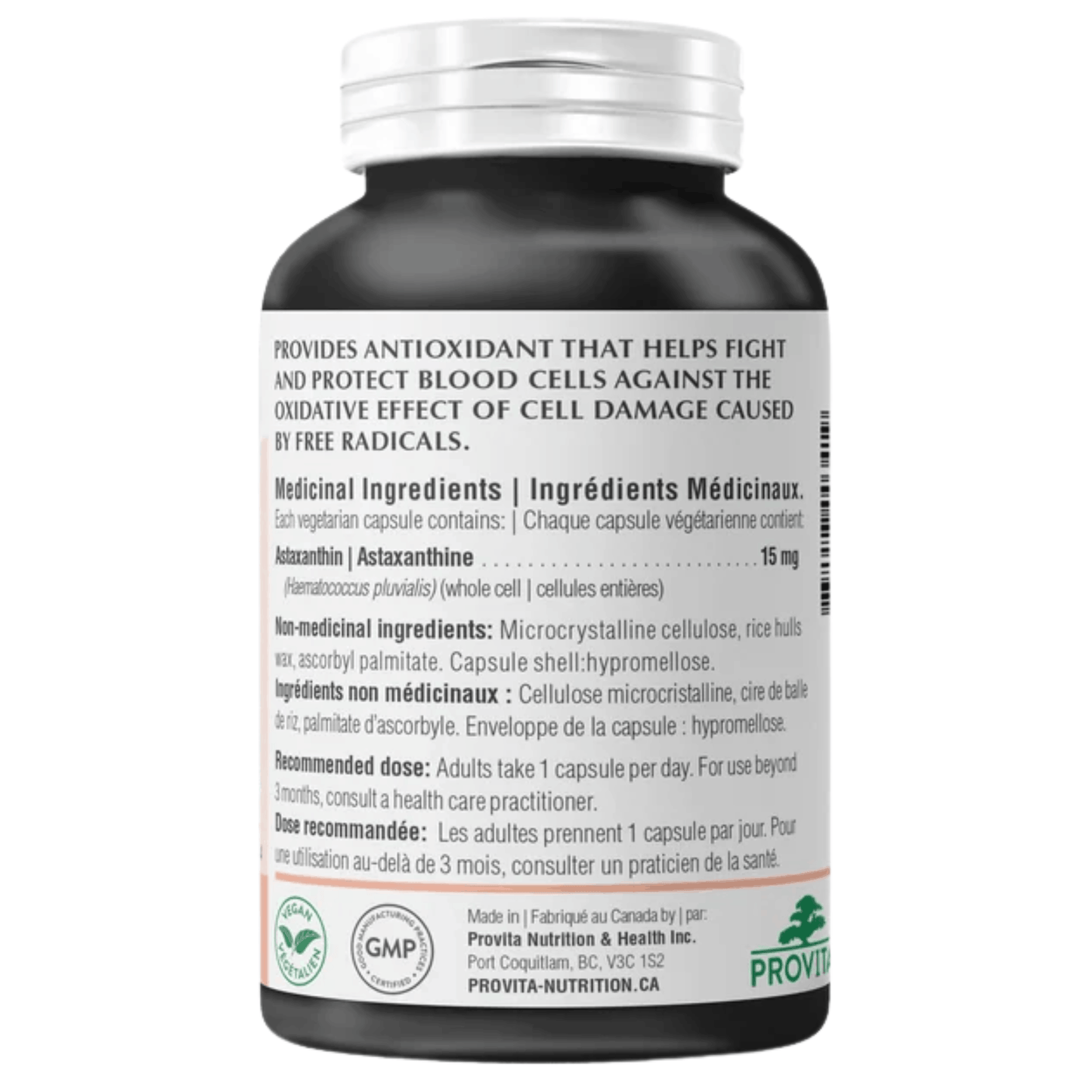 30 Vegetable Capsules | Provita Astaxanthin Forte