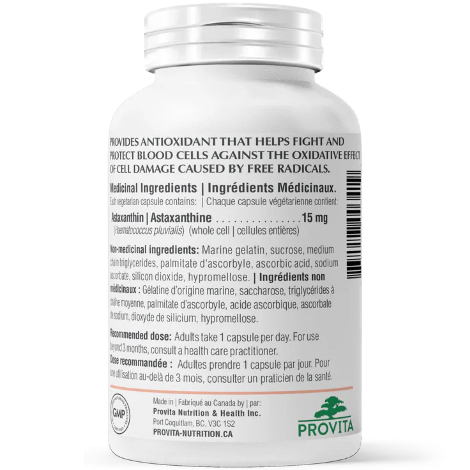 30 Vegetable Capsules | Provita Nutrition Astaxanthin Forte
