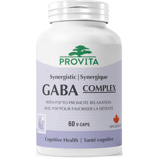 60 Vegetable Capsules | Provita Nutrition Synergistic GABA Complex
