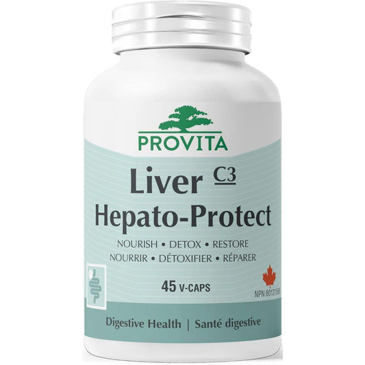 45 Vegetable Capsules | Provita Nutrition Liver Hepato-Protect