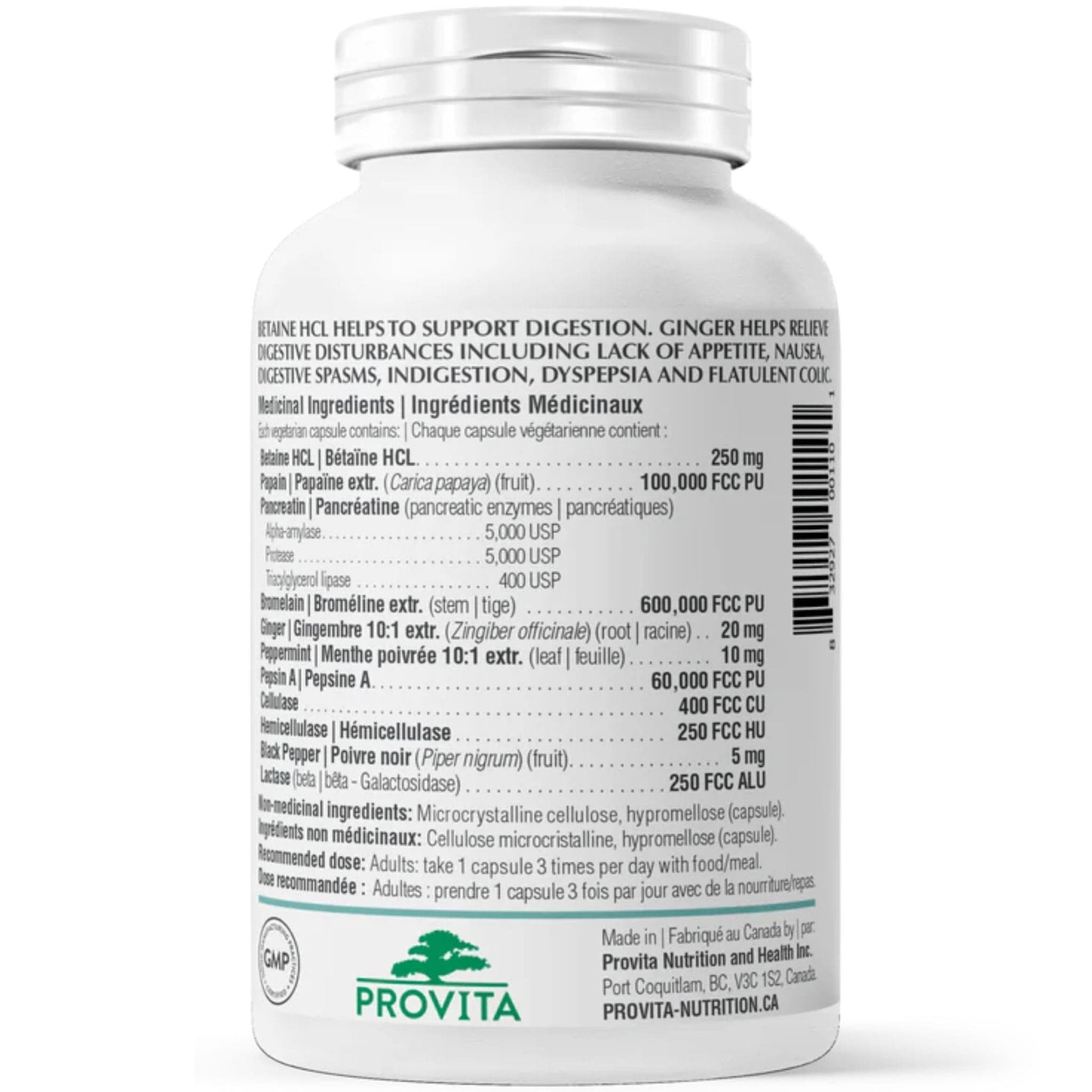 90 Vegetabl Capsules | Provita Nutrition Digestive Enzymes Complex