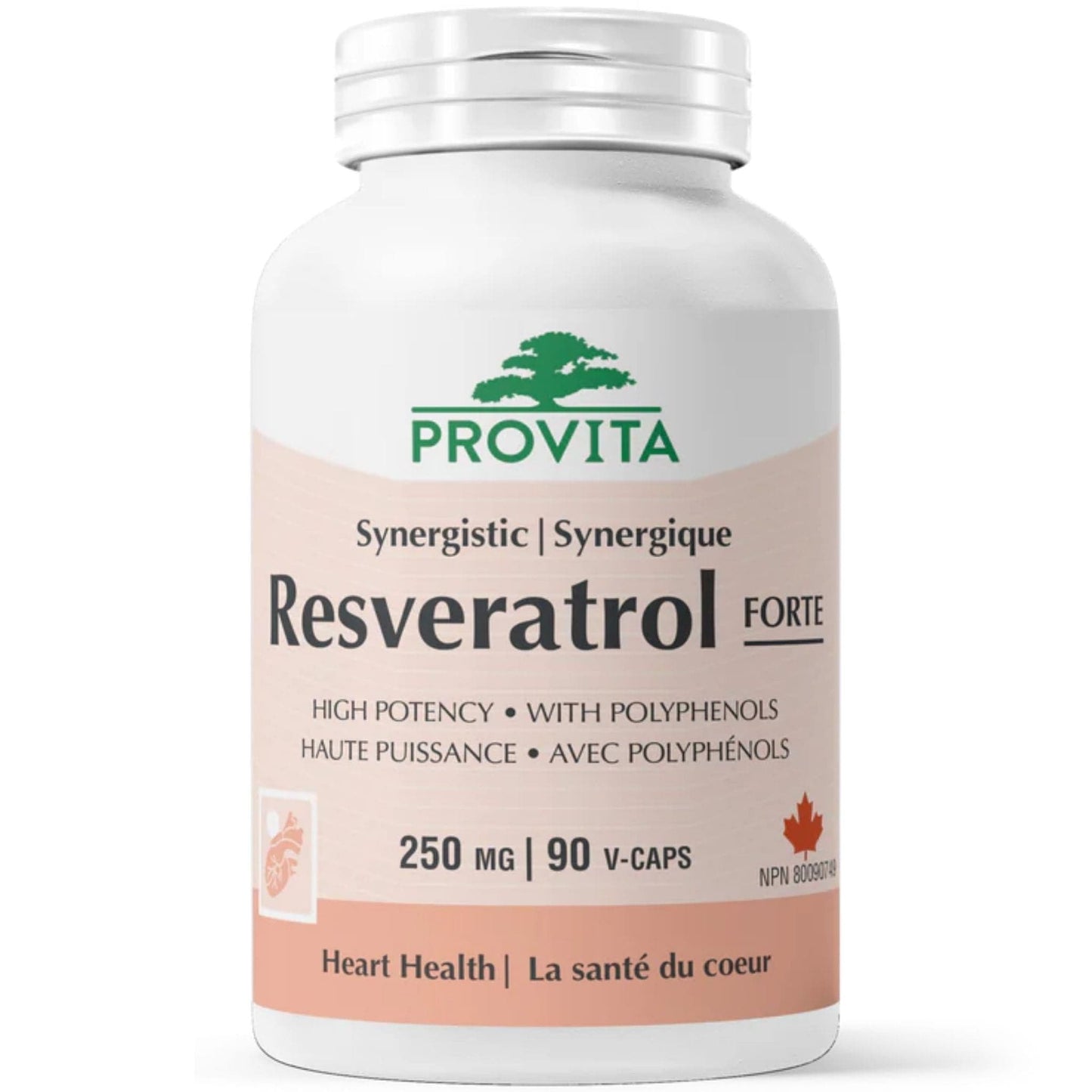90 Vegetable Capsules | Provita Nutrition Synergistic Resveratrol Forte