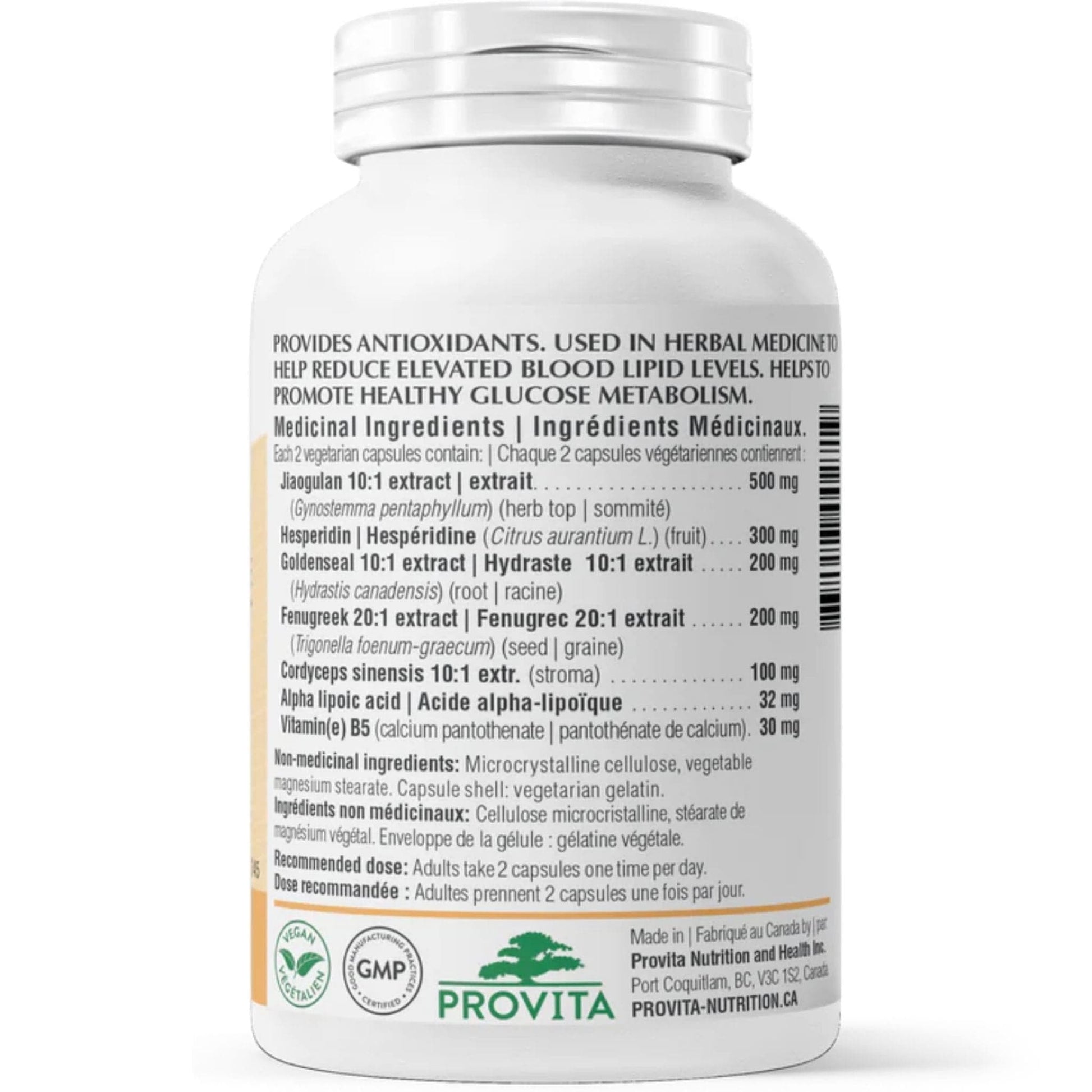 60 Vegetable Capsules | Provita Metabolix Forte