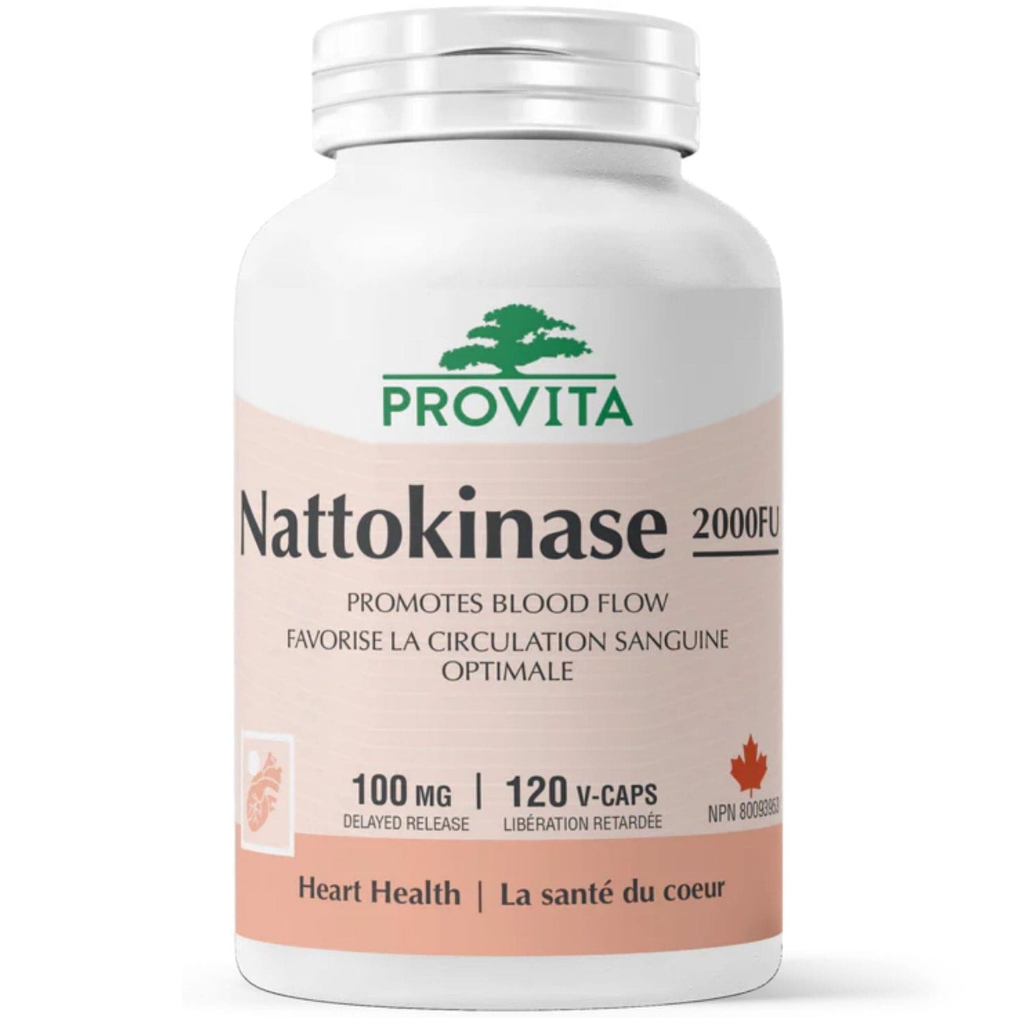 120 Vegetable Capsules | Provita Nutrition Nattokinase 2000FU