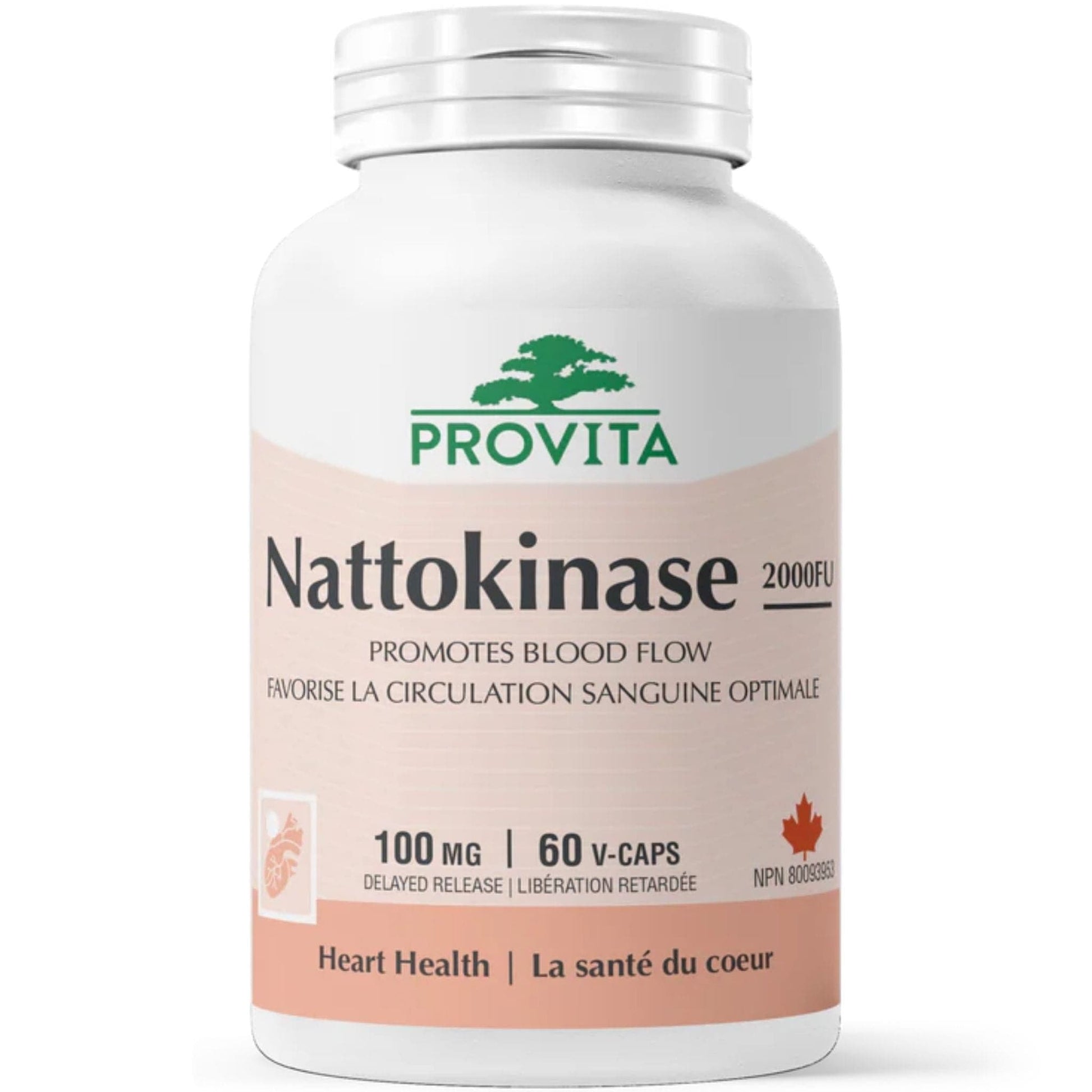 60 Vegetable Capsules | Provita Nutrition Nattokinase 2000FU