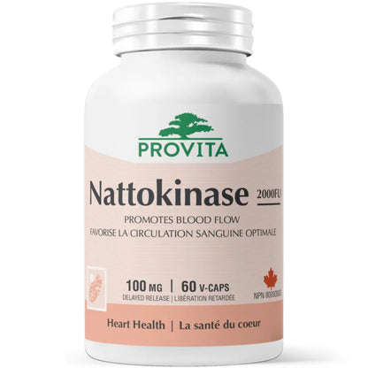 60 Vegetable Capsules | Provita Nutrition Nattokinase 2000FU