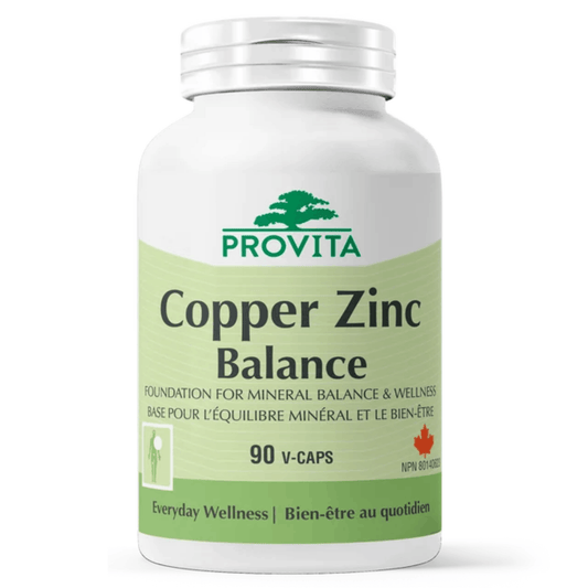 90 Vegetable Capsules | Provita Copper Zinc Balance