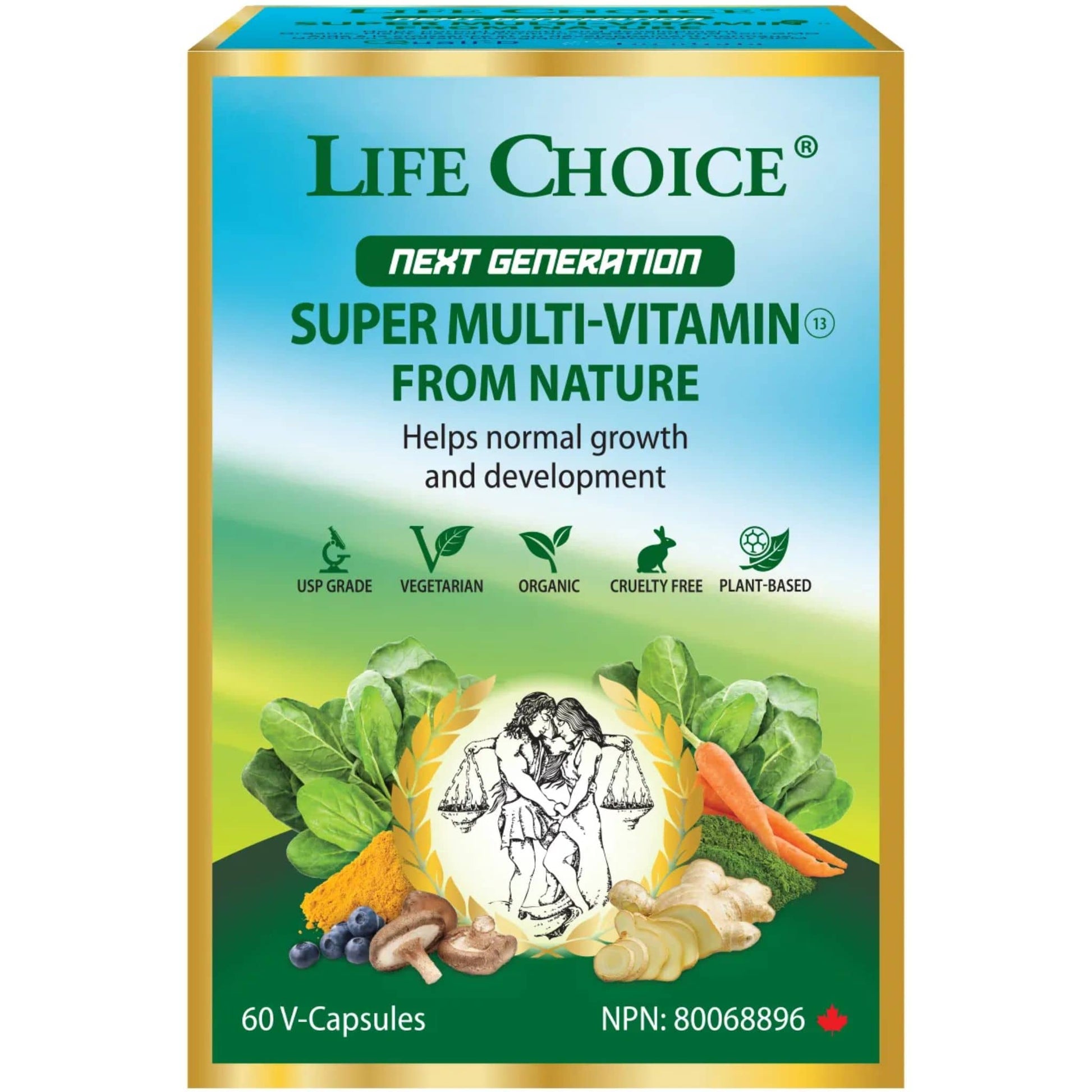 60 V-Capsules | Life Choice Next Generation Super Multi-Vitamin From Nature