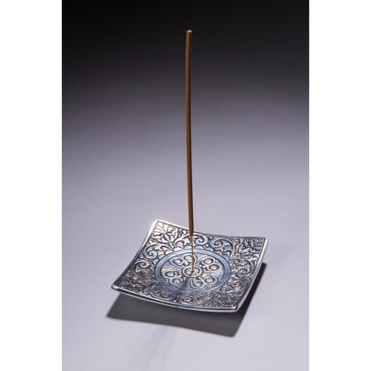 Maroma Recycled Aluminum Incense Holder, Square or Long - Square