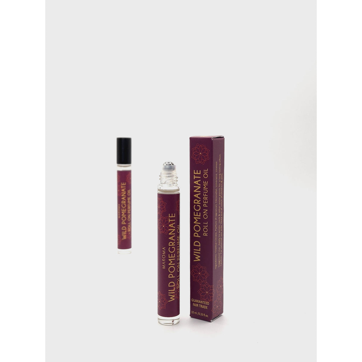 Maroma Roll-On Perfume Oil, Alcohol-Free, 8 Scents, 10ml - Wild Pomegranata