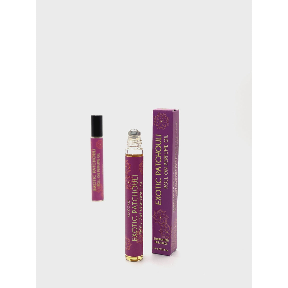 Maroma Roll-On Perfume Oil, Alcohol-Free, 8 Scents, 10ml - Exotic Patchouli