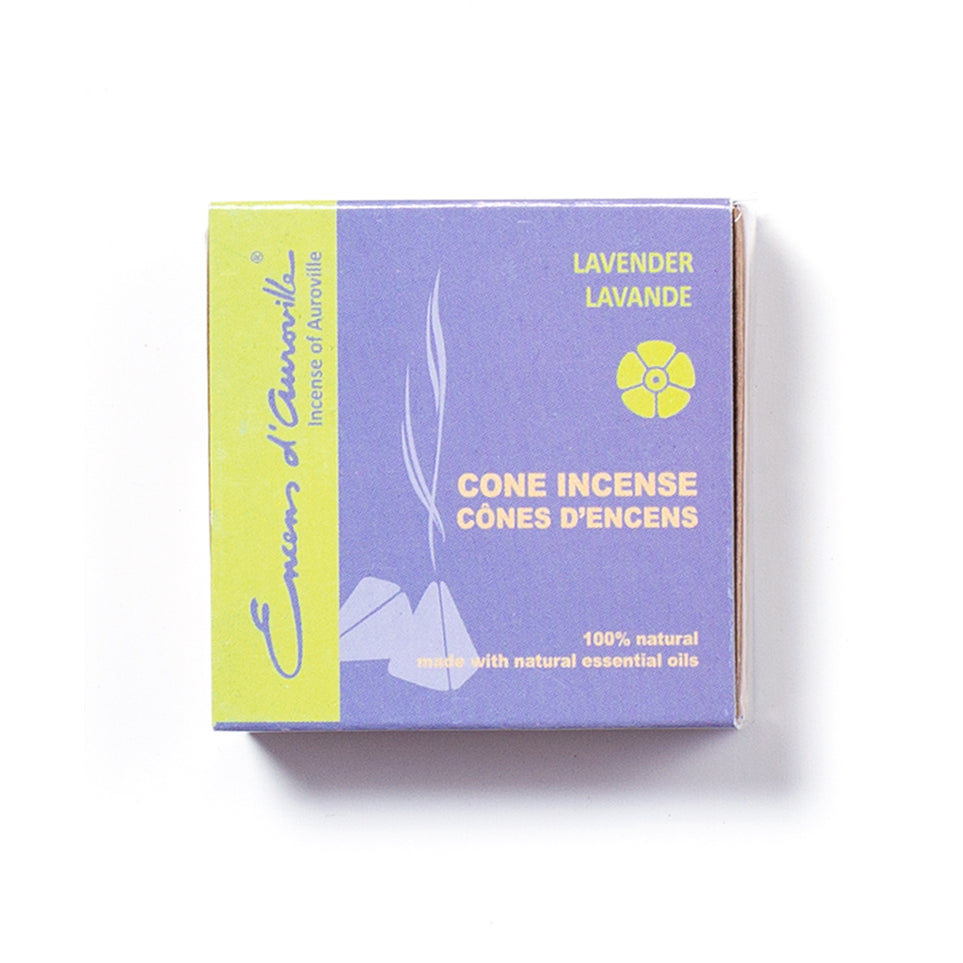 Maroma Cone Incense, Frankincense, Lavender, Sandalwood or Patchouli, 10 Cones - Lavender