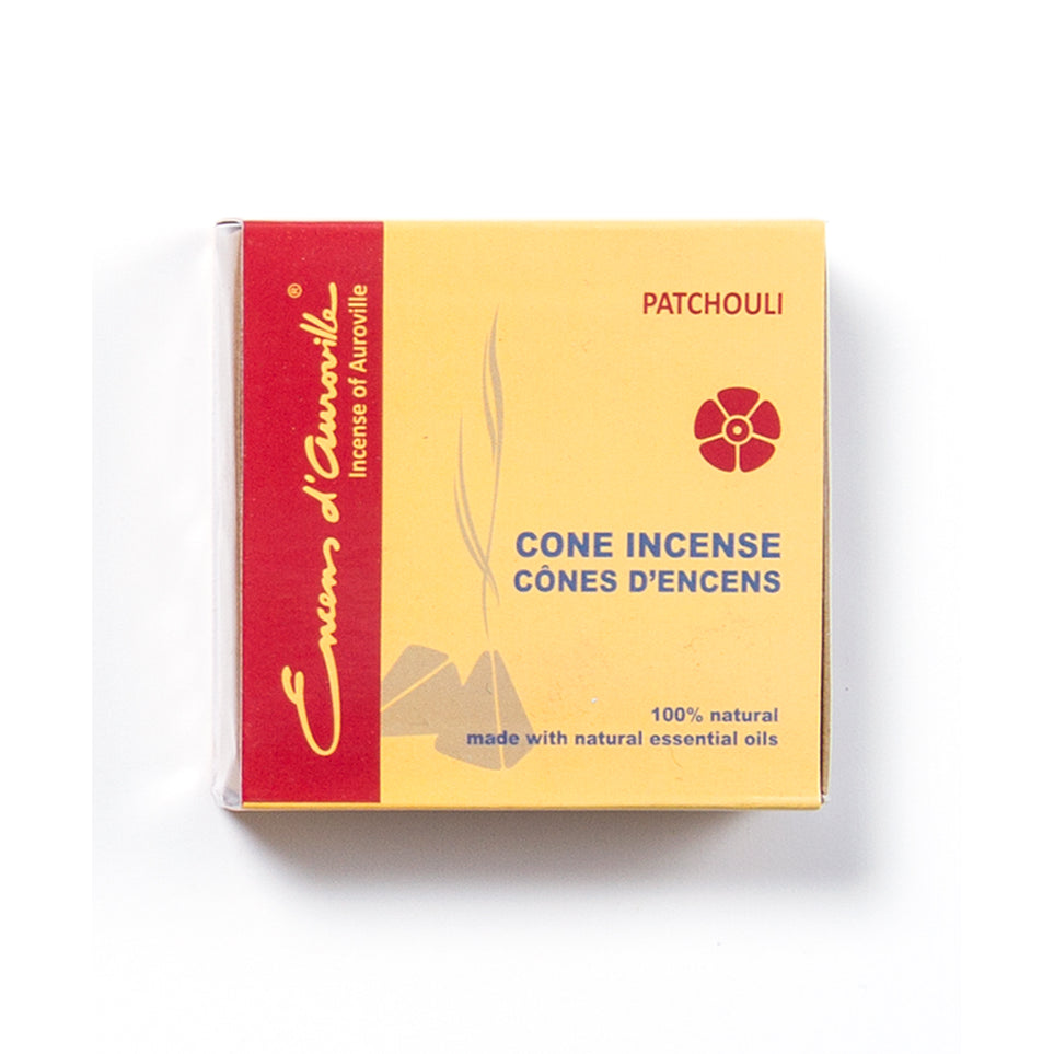 Maroma Cone Incense, Frankincense, Lavender, Sandalwood or Patchouli, 10 Cones - Patchouli