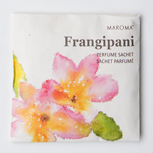 Maroma Perfume Sachet for Drawers and Closets, 6 Scents - Frangipani