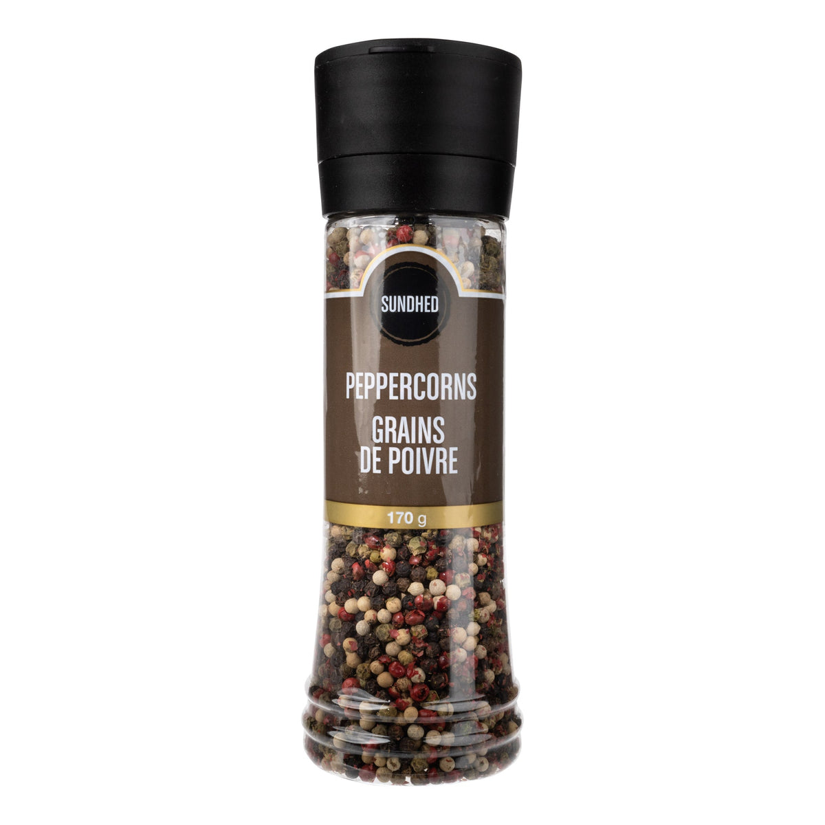 Sundhed Mixed Peppercorns, Black, White, Pink and Green, 170g or 350g - 170g