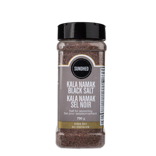 Sundhed Kala Namak Indian Black Salt 750g Jar, Himalayan Black Salt, Fine or Coarse Grain, Kosher - Fine