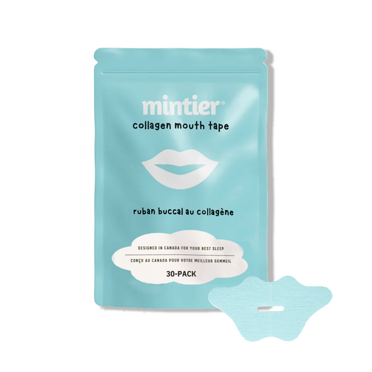 Mintier Collagen Peptide Mouth Tape, Marine Collagen-Infused Sleep Strips, 30 Strips