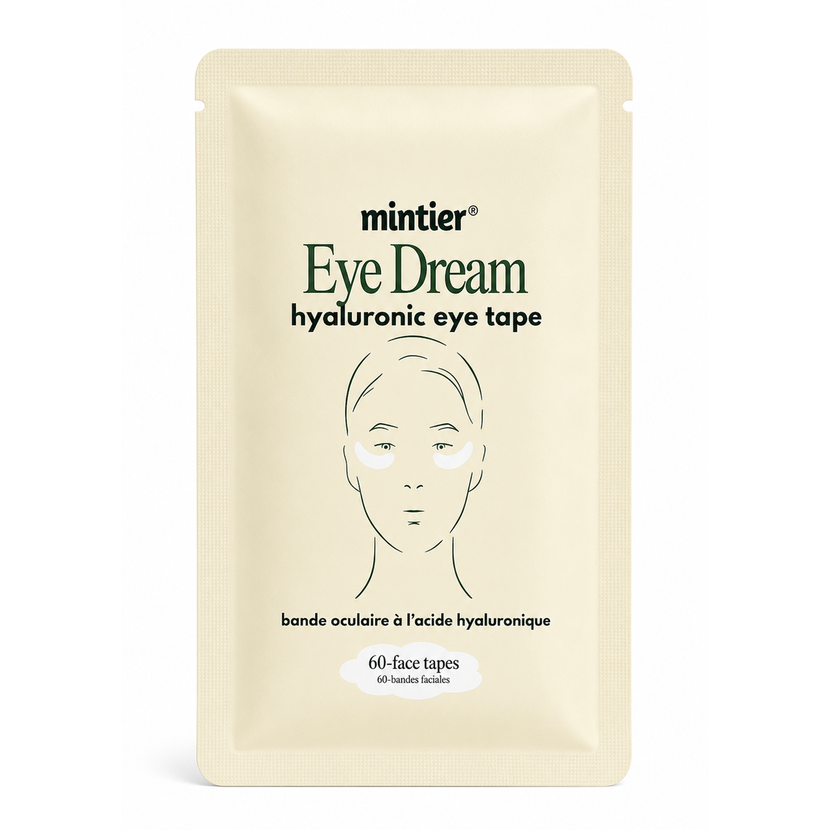 Mintier Eye Dream Tape, Overnight Eye-Area Patches, Collagen or Hyaluronic Acid, 30 Pairs - Hyaluronic Acid