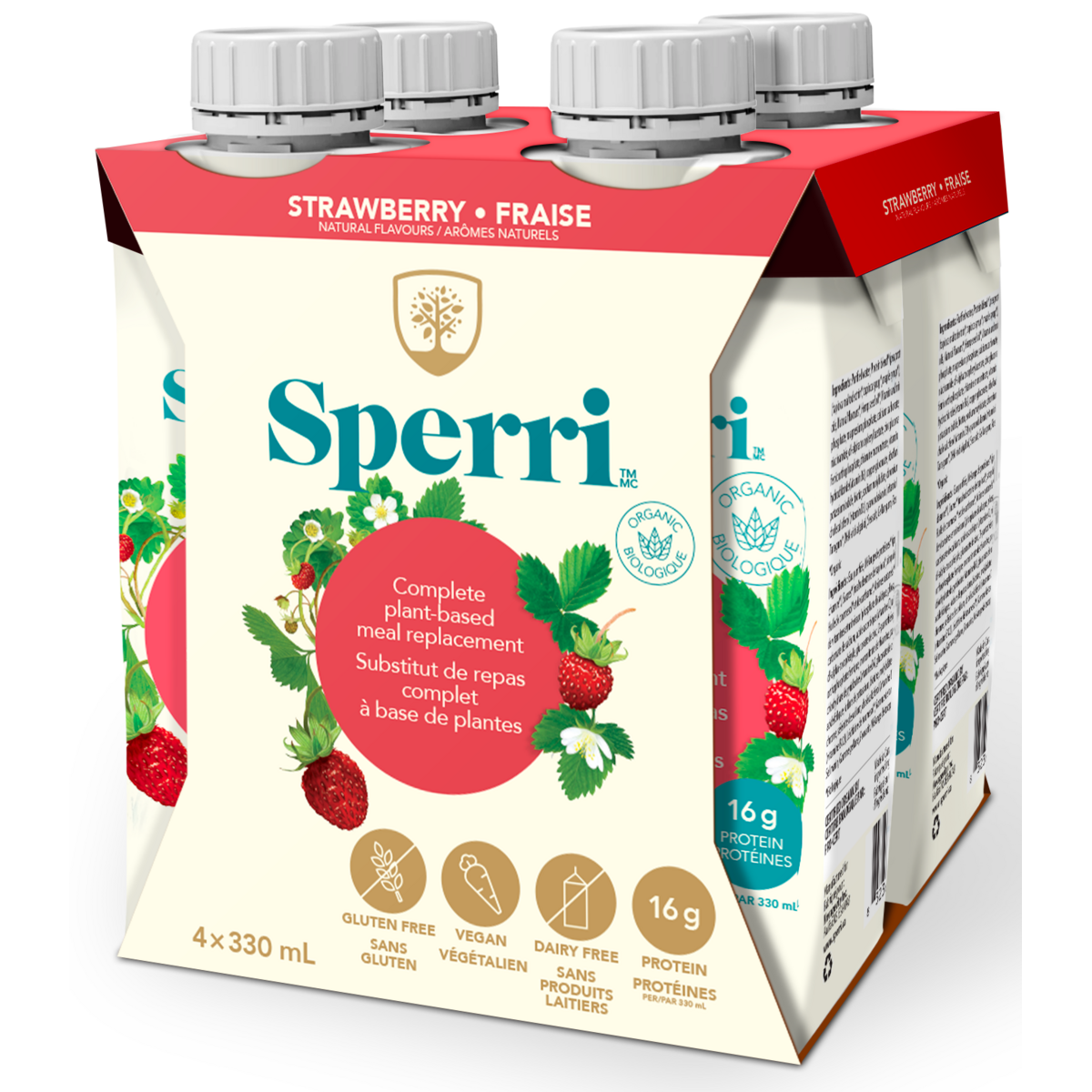 Sperri Plant-Based Meal Replacement Strawberry 330ml