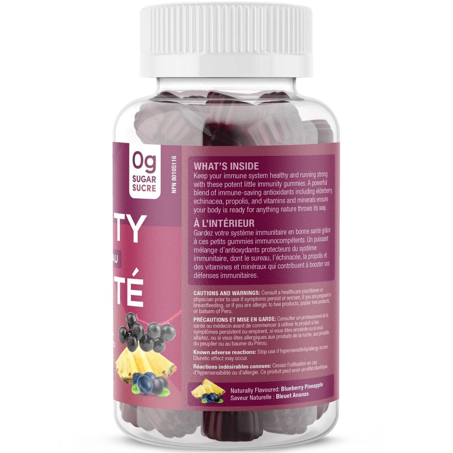Bluenberry and Pineapple Flavour, 60 Gummies | SUKU Vitamins Ultimate Immunity