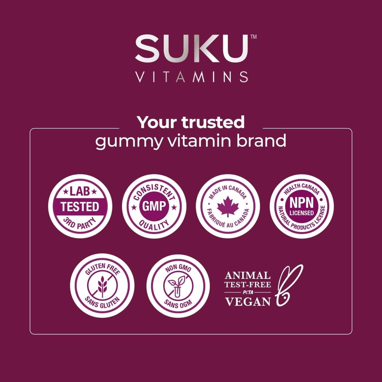 Bluenberry and Pineapple Flavour, 60 Gummies | SUKU Vitamins Ultimate Immunity