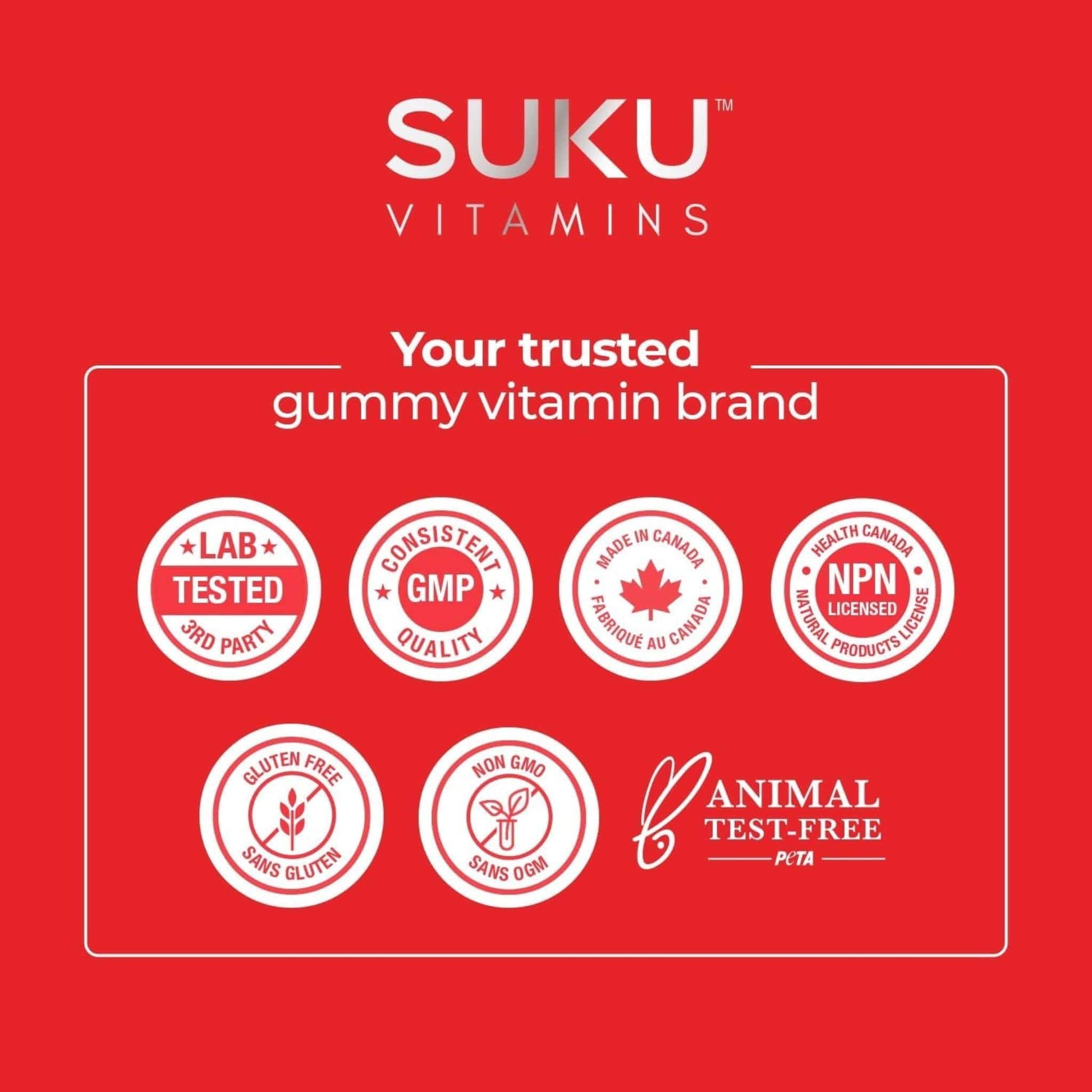 Orange Flavour, 60 Gummies | SUKU Vitamins Kids Super Immunity