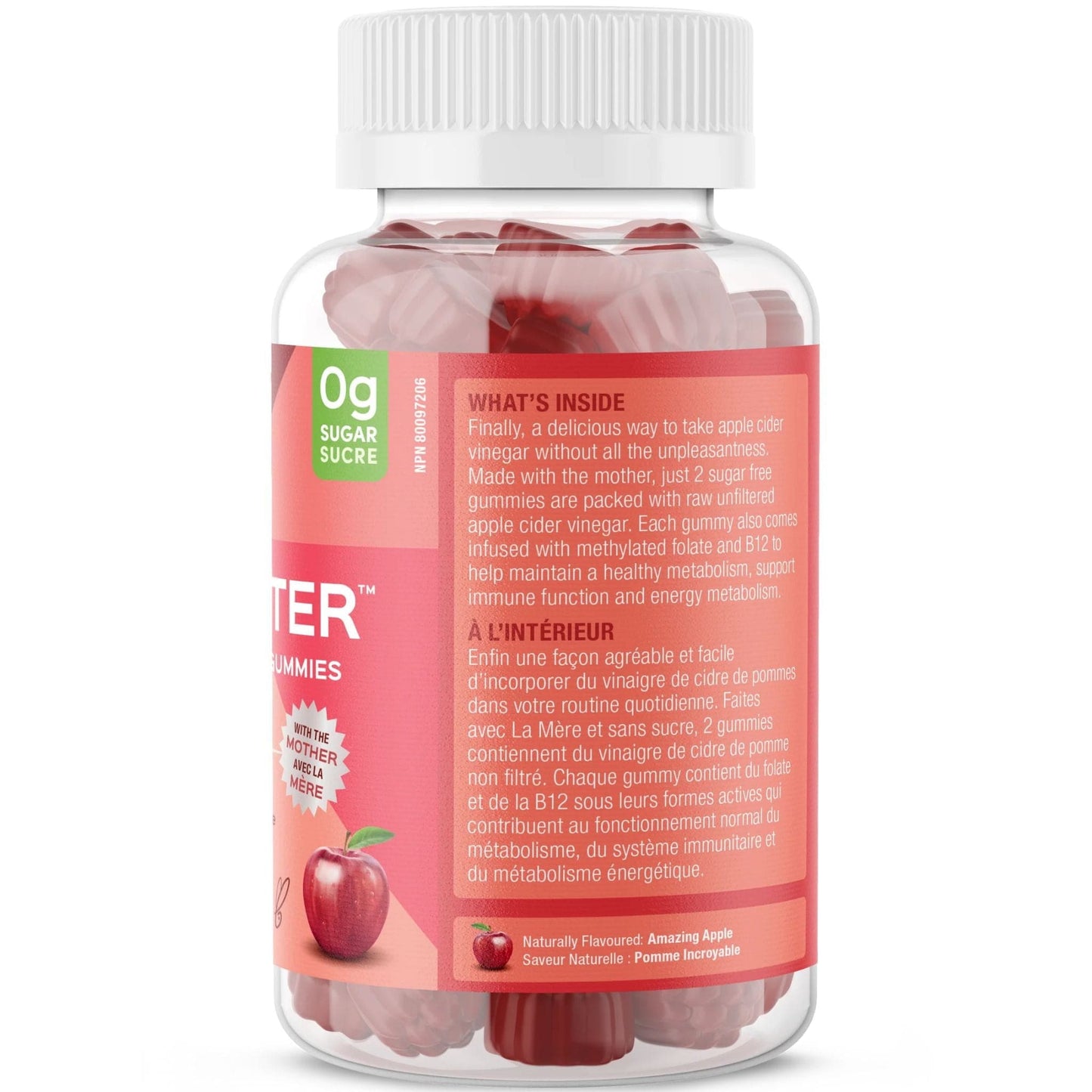 Natural Apple Flavour, 60 Gummies | Suku Vitamins Appley Ever After (Apple Cider Vinegar Gummies with Mother)