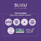 Blackberry and Hibiscus Flavour, 60 Gummies | Suku Vitamins Restful Sleep (Melatonin, L-Theanine & GABA)