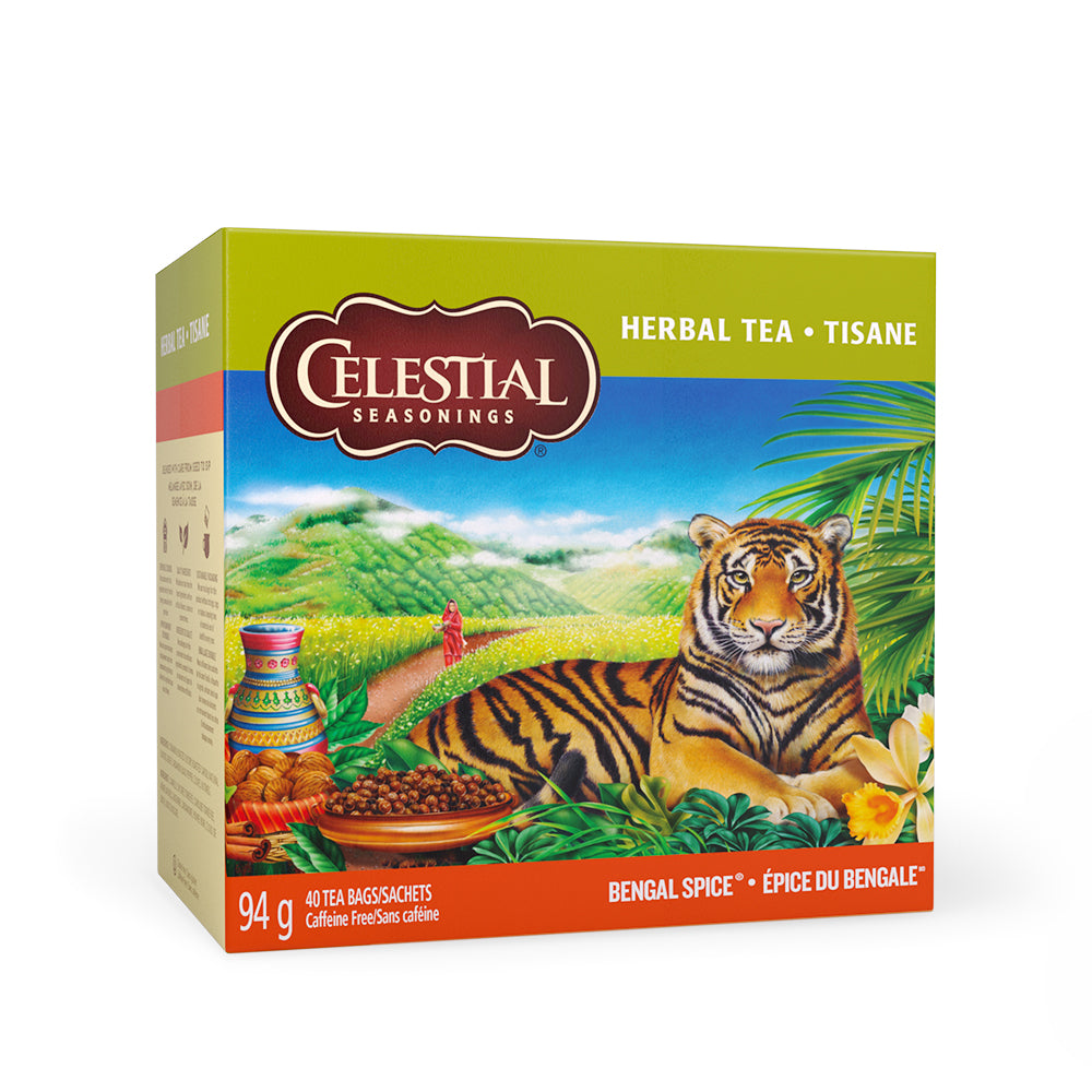 Celestial Seasonings Bengal Spice Herbal Tea Case of 6 x 40 Bags